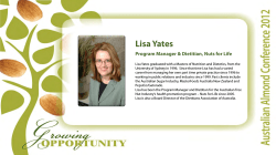 Lisa Yates Program Manager &amp; Dietitian, Nuts for Life