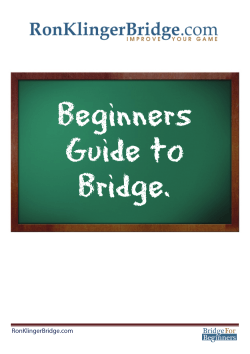 Beginners Guide to Bridge.
