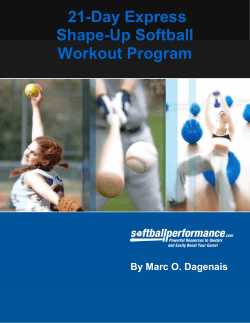 21-Day Express Shape-Up Softball Workout Program
