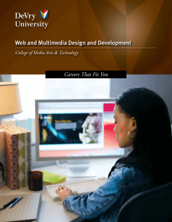Web and Multimedia Design and Development Careers That Fit You &amp; Technology