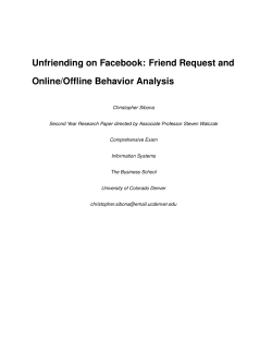 Unfriending on Facebook: Friend Request and Online/Offline Behavior Analysis