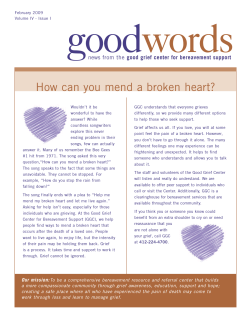 good words How can you mend a broken heart?