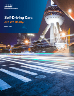 Self-Driving Cars: Are We Ready?  kpmg.com