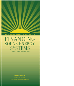 FINANCING SYSTEMS SOL AR E NERGY