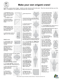 Make your own origami crane!
