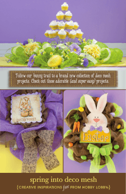 Follow our bunny trail to a brand new collection of... projects. Check out these adorable (and super easy) projects.