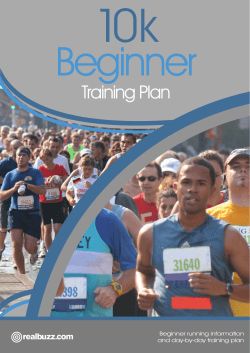10k Beginner  Training Plan