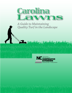 Carolina Lawns A Guide to Maintaining Quality Turf in the Landscape