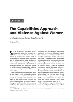 S The Capabilities Approach and Violence Against Women CHAPTER 2