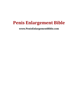 Penis Enlargement Bible www.PenisEnlargementBible.com