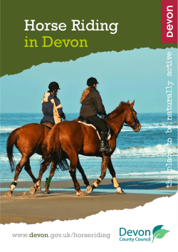 Horse Riding in Devon the place to be naturally active www.