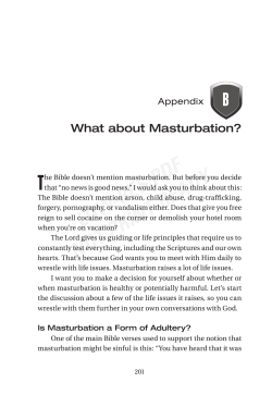 T B What about Masturbation?