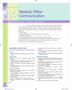 26  Medical Office Communication