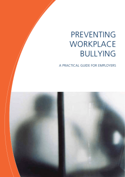 PREVENTING WORKPLACE BULLYING DEALING WITH