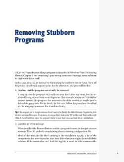 Removing Stubborn Programs
