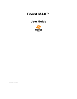 ™ Boost MAX User Guide