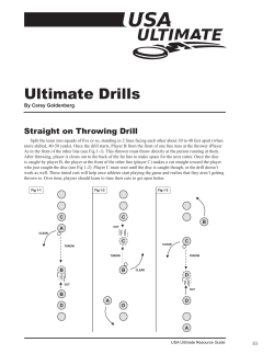 Ultimate Drills Ultimate Drills Straight on Throwing Drill