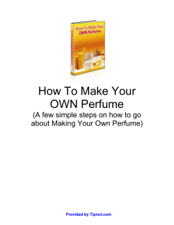 How To Make Your OWN Perfume