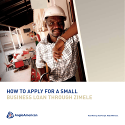 HOW TO APPLY FOR A SMALL BUSINESS LOAN THROUGH ZIMELE