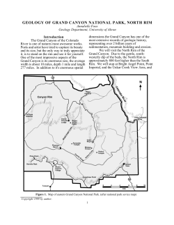 GEOLOGY OF GRAND CANYON NATIONAL PARK, NORTH RIM