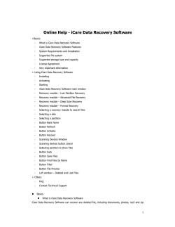 Online Help - iCare Data Recovery Software