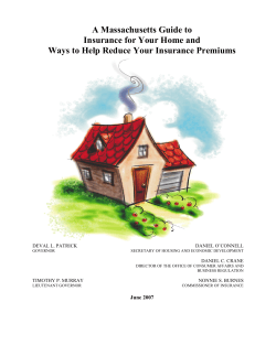 A Massachusetts Guide to Insurance for Your Home and