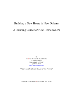 Building a New Home in New Orleans S