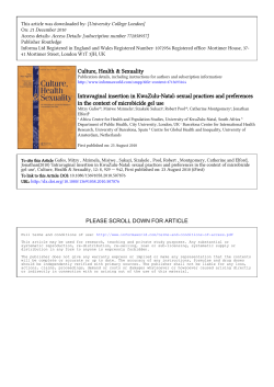 This article was downloaded by: [University College London] On: 21 December 2010