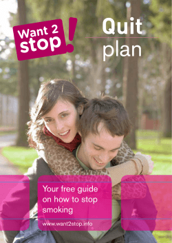 Quit plan Your free guide on how to stop