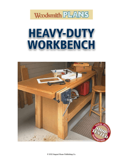 Heavy-duty workbencH © 2012 August Home Publishing Co.