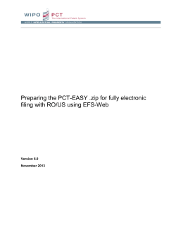 Preparing the PCT-EASY .zip for fully electronic  Version 6.0