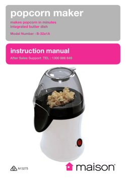 popcorn maker instruction manual makes popcorn in minutes integrated butter dish