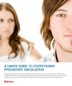 A man’s guide to overcoming Premature Ejaculation