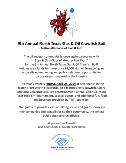 9th Annual North Texas Gas &amp; Oil Crawfish Boil