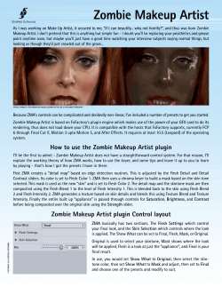 Zombie Makeup Artist