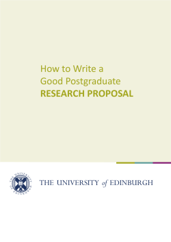 How to Write a Good Postgraduate RESEARCH PROPOSAL Student Recruitment &amp; Admissions