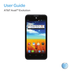 User Guide AT&amp;T Avail™ Evolution