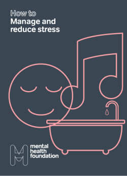 Manage and reduce stress 1