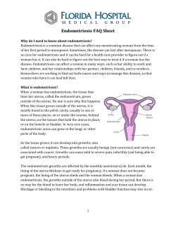 Endometriosis FAQ Sheet