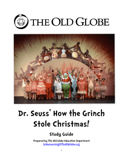 Dr. Seuss’ How the Grinch Stole Christmas! Study Guide