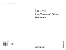 Lenovo IdeaCentre A5 Series User Guide 31502610