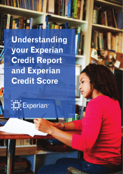 Understanding your Experian Credit Report and Experian