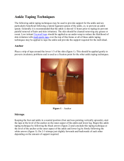 Ankle Taping Techniques