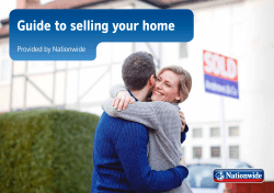 Guide to selling your home Provided by Nationwide