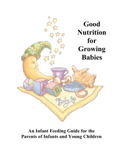 Good Nutrition for Growing