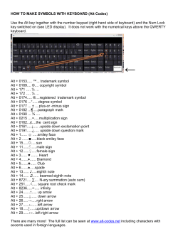 HOW TO MAKE SYMBOLS WITH KEYBOARD (Alt Codes)