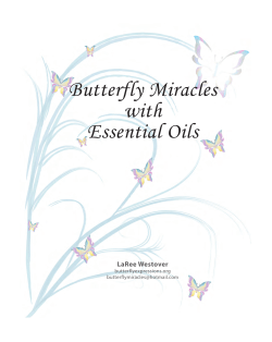 Butterfly Miracles with Essential Oils LaRee Westover