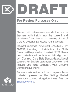 DRAFT  For Review Purposes Only