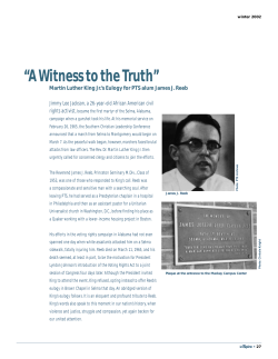 “A Witness to the Truth” rights activist,