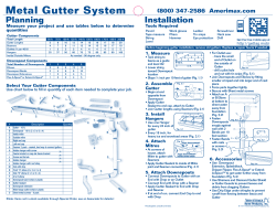 Metal Gutter System Planning Installation (800) 347-2586  Amerimax.com